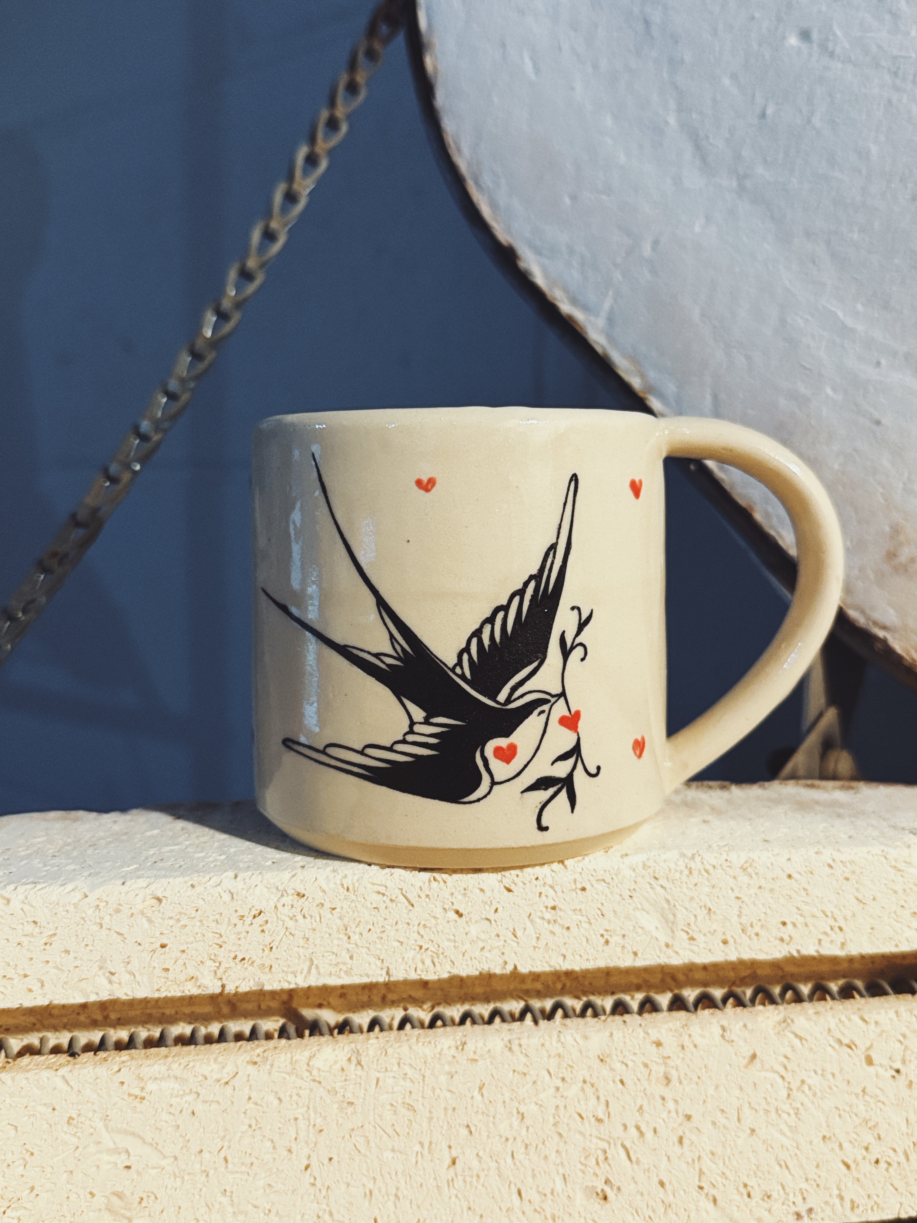 Sparrow Tattoo Mug