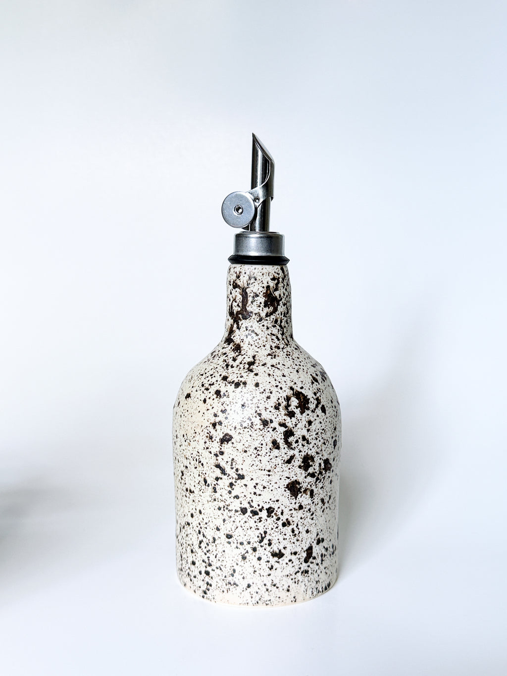 Olive Oil Cruet- Brown Speckle