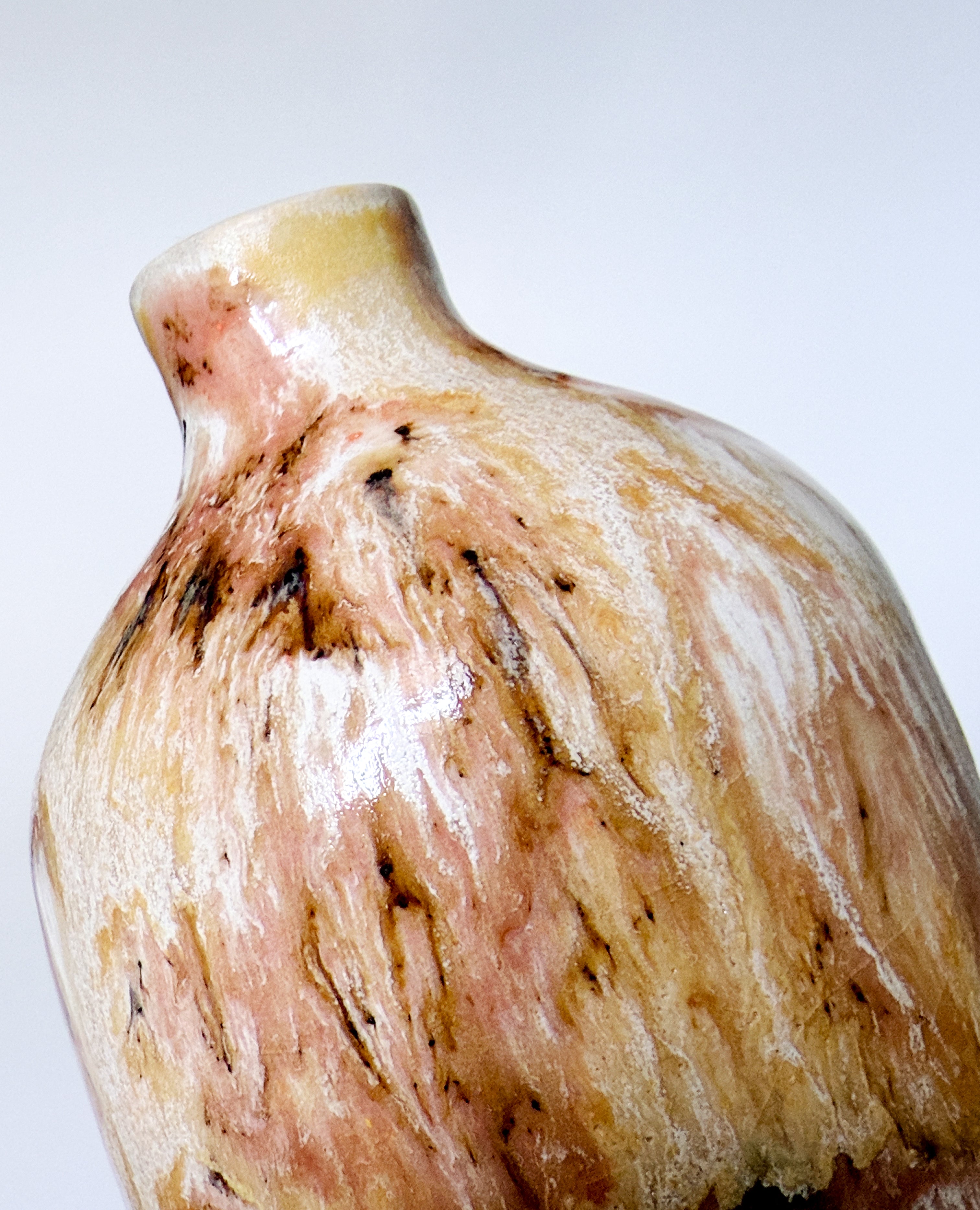 Olive Oil Cruet- Pink and Yellow