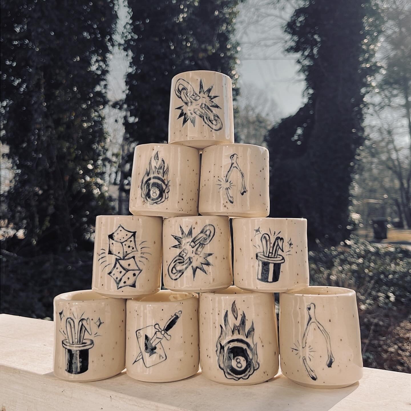 Tattoo Flash Shotglasses