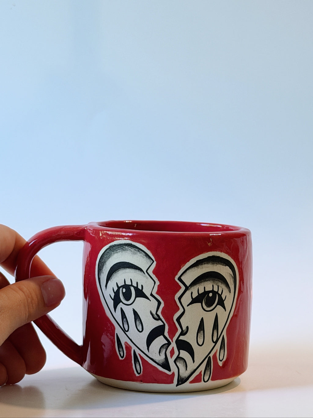 Broken Grimm Heart Tattoo Mug