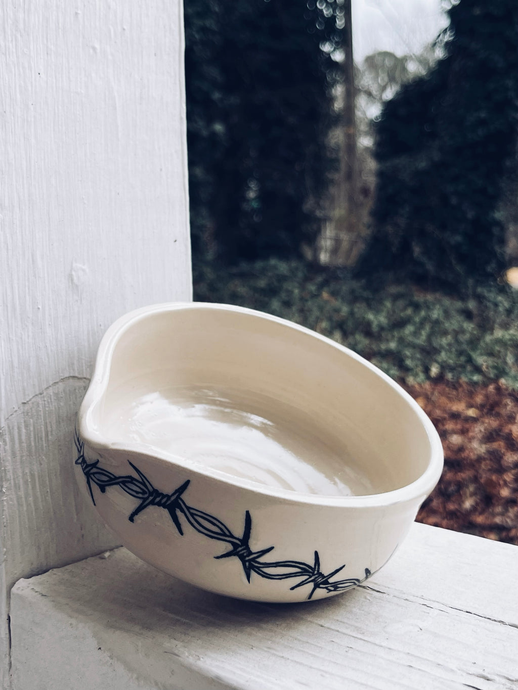 Barbed Wire Matcha Bowl and Chasen