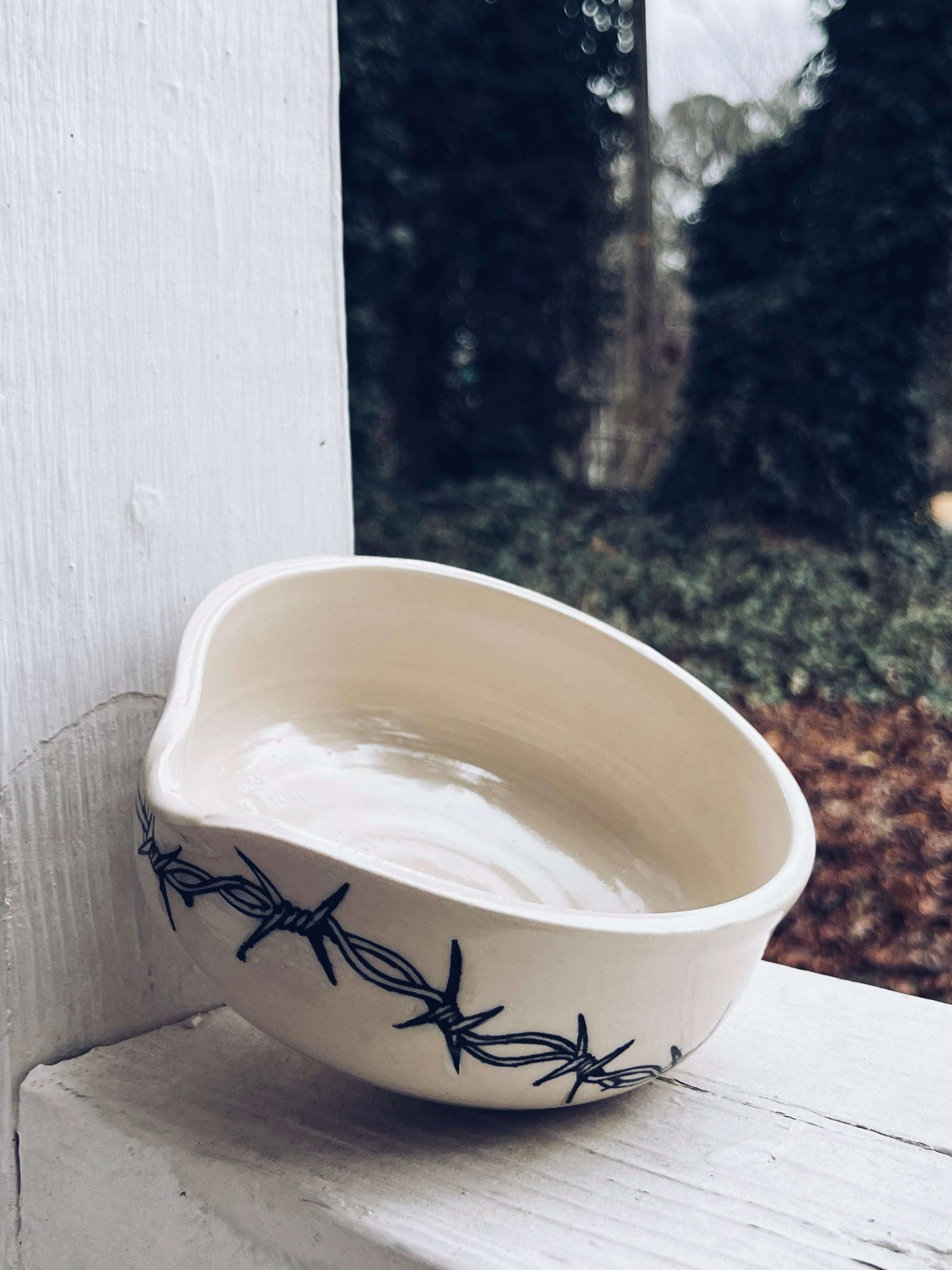 Barbed Wire Matcha Bowl and Chasen
